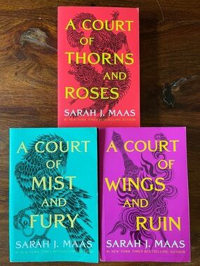 3 ACOTAR Sarah J. Maas Softcover Book Set A Court of Thorns and Roses